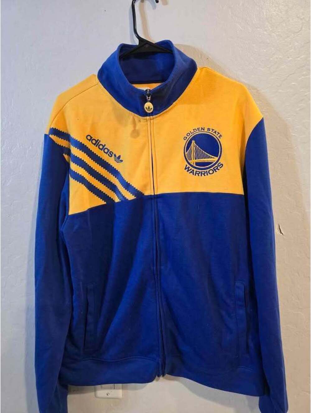 Adidas NBA Golden State Warriors Jacket Men's Size Large
